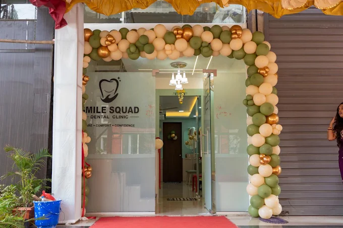 Entrance of Smile Squad Dental Clinic in Ravet